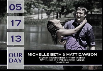 4-7/8" x 3-3/8" Save The Date Wedding Magnets 4-7/8" x 3-3/8" Wedding Date Saver Magnets