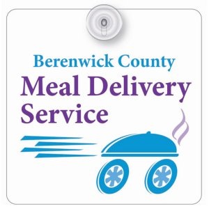 Square Plastic Window Sign