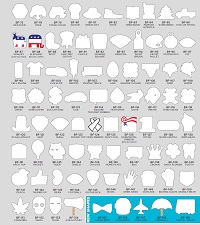 8-inch Suction Cup Window Signs