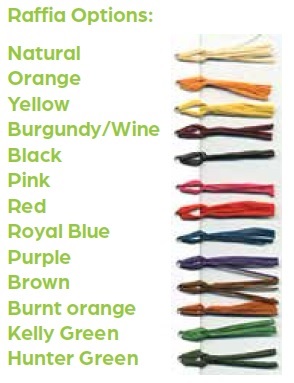 Raffia Tie Options for Bookmarks