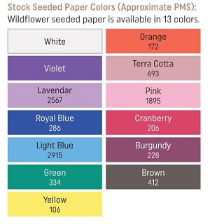Stock Seeded Paper Colors Seeded Paper Colors