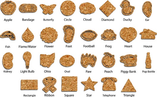 4 inch Coaster Shapes