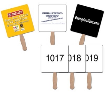 Auction Bid Paddle Fans Auction Bid Paddle Fans