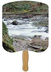 Creek Scenic Hand Fan