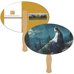 Mount Of Olives Inspirational Hand Fan