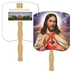 Sacred Heart Inspirational Hand Fan