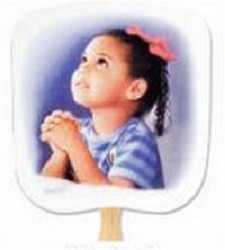 Prayerful Church Hand Fan