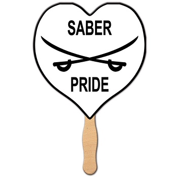 Heart Sandwich Hand Fan