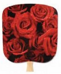 Red Roses Handheld Fan Red Roses Handheld Fan