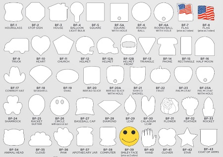 Stock Shapes for Hand Fans