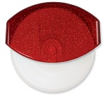 Pizza Cutter Color - Sparkle Translucent Red