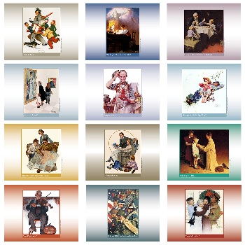 American Illustrator Calendar Monthly Scenes