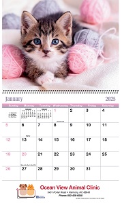 Puppies and Kittens 2025 Calendar