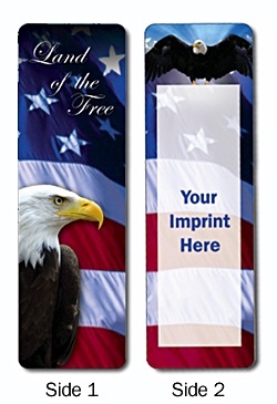 Eagle and Flag Political Bookmark