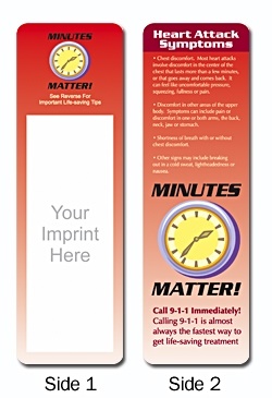 Heart Attack Symptoms Bookmark