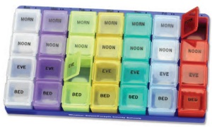 Morn/Noon/Eve/Bed Pill Organizer