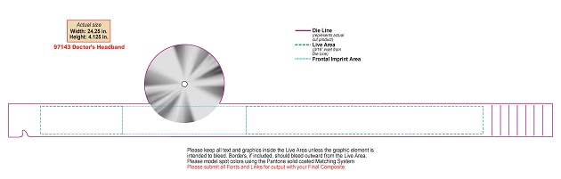 Custom Printed Doctors Headband Custom Printed Doctors Headband