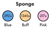 Compressed Sponge Color Options