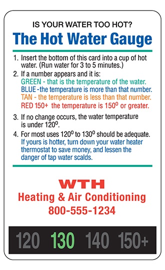 Hot Water Gauge Temperature Indicator