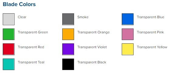 Polar Ice Scraper Blade Color Options