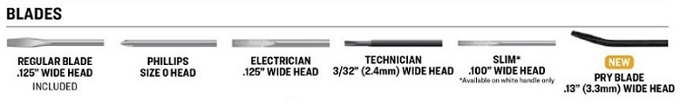Specialty Blades for Pocket Screwdriver