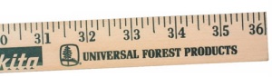 Natural Finish Yardstick Personalized Natural Finish Yardstick