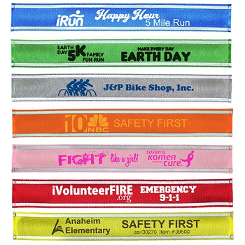 Nylon Reflective Snap Wristbands
