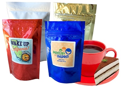Custom Imprinted Gourmet Coffee Stand Up Bags