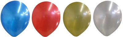 11 Inch Balloon Metallic Colors